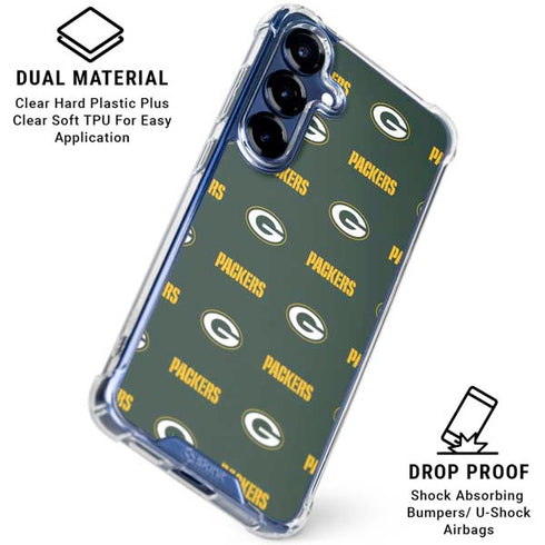 NFL Green Bay Packers Blitz Series Galaxy S25 Plus Clear Case