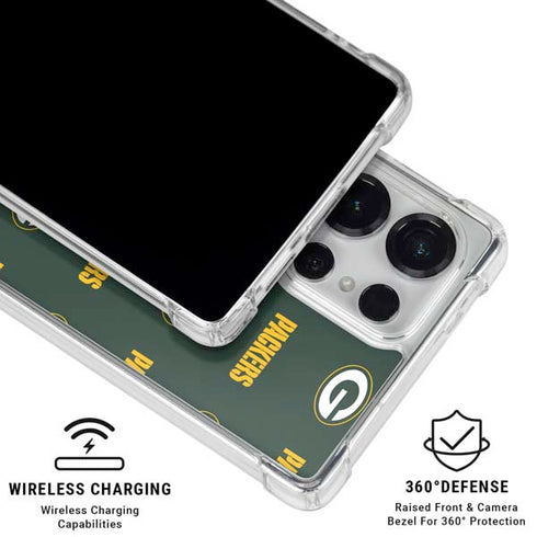 NFL Green Bay Packers Blitz Series Galaxy S25 Ultra Clear Case