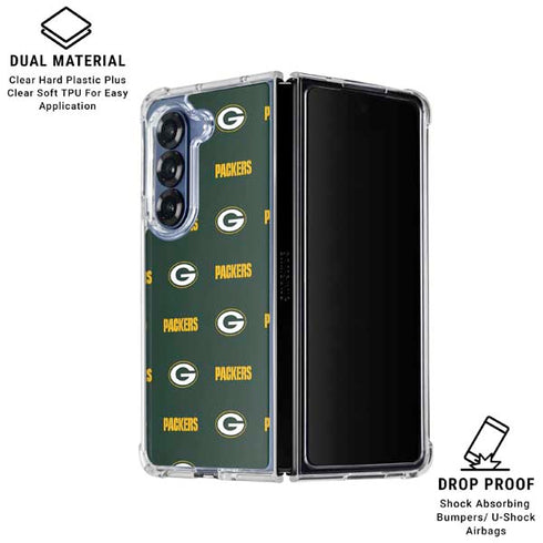 NFL Green Bay Packers Blitz Series Galaxy Z Fold6 Clear Case