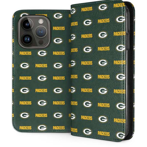 NFL Green Bay Packers Blitz Series iPhone 15 Pro Folio Case