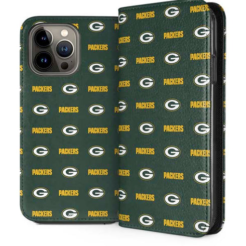 NFL Green Bay Packers Blitz Series iPhone 15 Pro Max Folio Case