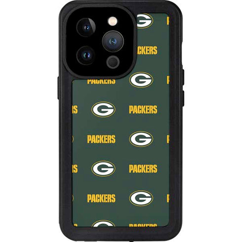 NFL Green Bay Packers Blitz Series iPhone 15 Pro Waterproof Case