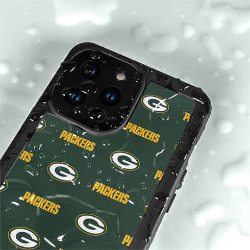 NFL Green Bay Packers Blitz Series iPhone 15 Pro Waterproof Case
