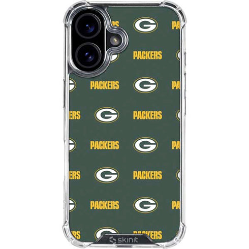 NFL Green Bay Packers Blitz Series iPhone 16 Plus Clear Case