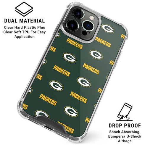 NFL Green Bay Packers Blitz Series iPhone 16 Pro Clear Case