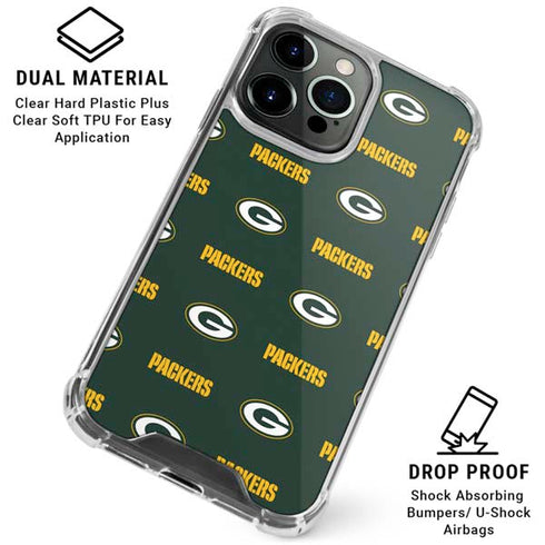 NFL Green Bay Packers Blitz Series iPhone 16 Pro Max Clear Case