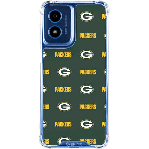 NFL Green Bay Packers Blitz Series Moto G 5G (2024) Clear Case