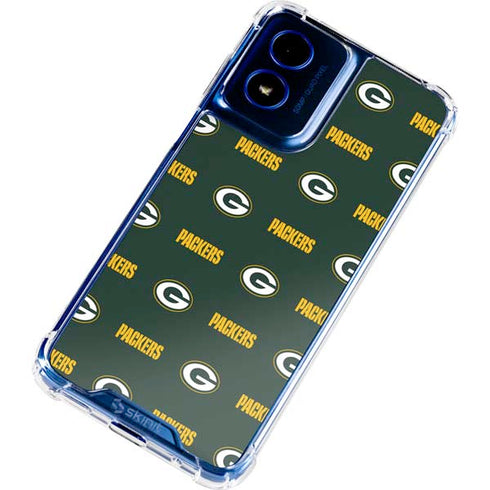 NFL Green Bay Packers Blitz Series Moto G 5G (2024) Clear Case