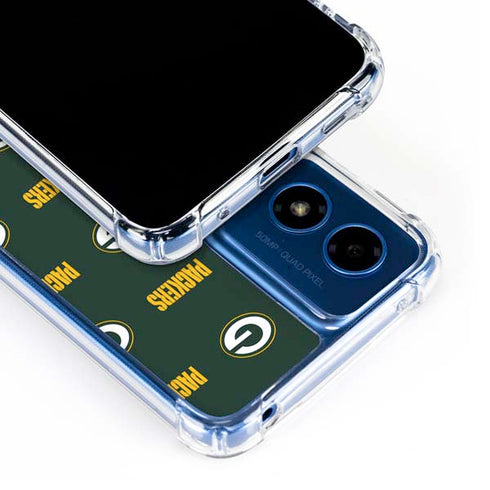 NFL Green Bay Packers Blitz Series Moto G 5G (2024) Clear Case
