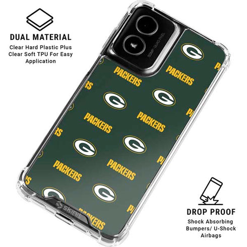 NFL Green Bay Packers Blitz Series Moto G Power 5G (2024) Clear Case