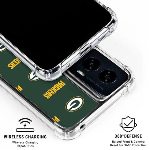 NFL Green Bay Packers Blitz Series Moto G Power 5G (2024) Clear Case