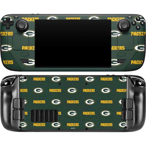 NFL Green Bay Packers Blitz Series Steam Deck Handheld Gaming Computer OLED Skin