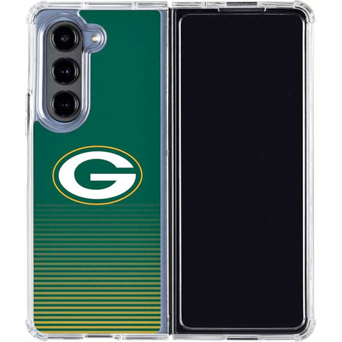 NFL Green Bay Packers Breakaway Galaxy Z Fold5 5G Clear Case