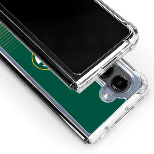 NFL Green Bay Packers Breakaway Galaxy Z Fold5 5G Clear Case