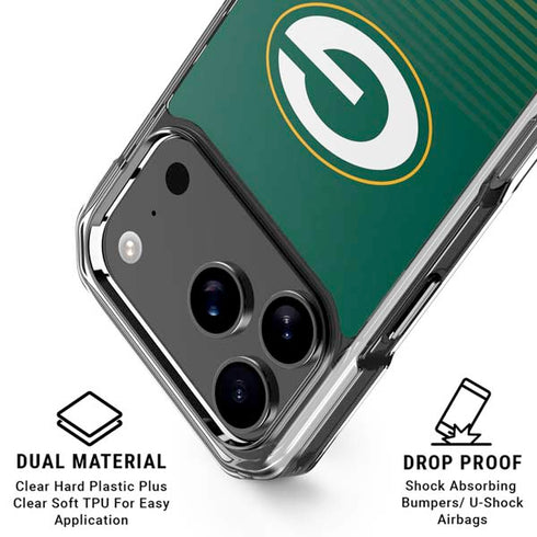 NFL Green Bay Packers Breakaway iPhone 18 Pro Clear Case
