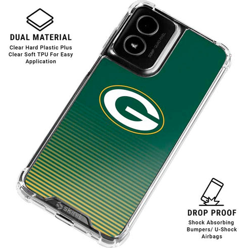 NFL Green Bay Packers Breakaway Moto G Power 5G (2024) Clear Case