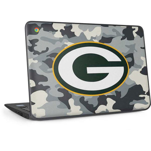 NFL Green Bay Packers Camo HP Chromebook Skin
