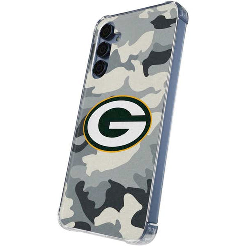 NFL Green Bay Packers Camo Galaxy A35 5G Clear Case