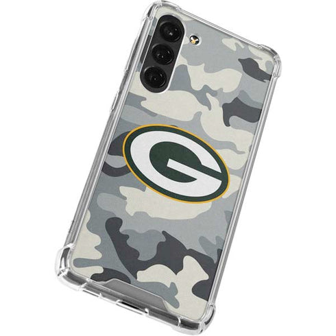 NFL Green Bay Packers Camo Galaxy S24 FE Clear Case