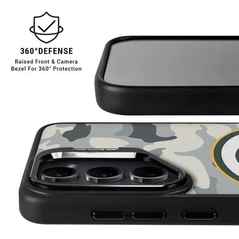 NFL Green Bay Packers Camo Galaxy S24 FE Kickstand Case