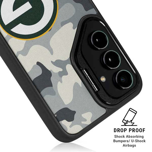 NFL Green Bay Packers Camo Galaxy S24 Ultra Kickstand Case
