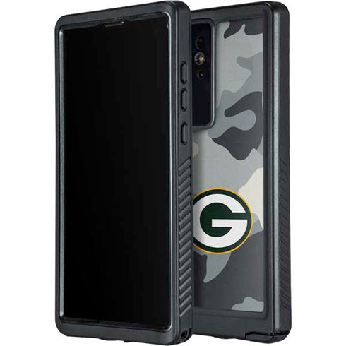 NFL Green Bay Packers Camo Galaxy S24 Ultra Waterproof Case