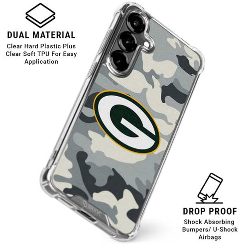 NFL Green Bay Packers Camo Galaxy S26 Clear Case