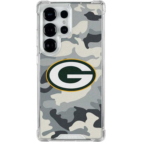 NFL Green Bay Packers Camo Galaxy S26 Ultra Clear Case