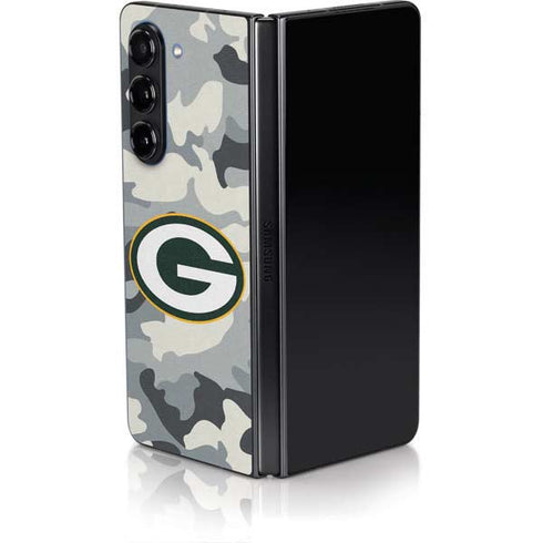 NFL Green Bay Packers Camo Galaxy Z Fold5 5G Skin