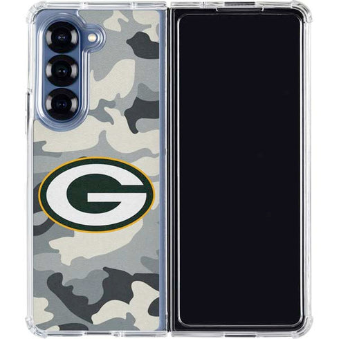 NFL Green Bay Packers Camo Galaxy Z Fold6 Clear Case