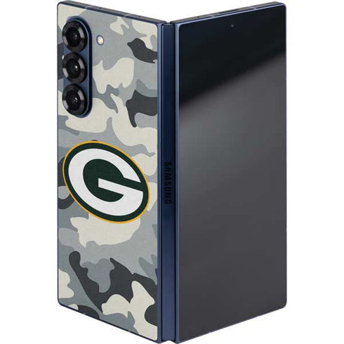 NFL Green Bay Packers Camo Galaxy Z Fold6 Skin
