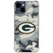 NFL Green Bay Packers Camo iPhone 15 Clear Case