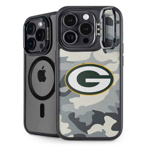 NFL Green Bay Packers Camo iPhone 15 Pro Max Kickstand Case