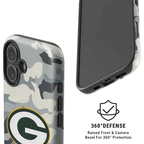 NFL Green Bay Packers Camo iPhone 16 Magsafe Impact Case