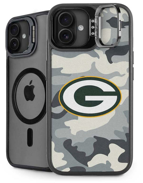 NFL Green Bay Packers Camo iPhone 16 Plus Kickstand Case