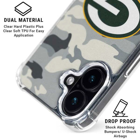 NFL Green Bay Packers Camo iPhone 16 Plus MagSafe Case