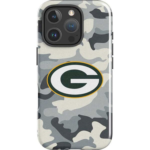 NFL Green Bay Packers Camo iPhone 16 Pro Max Impact Case
