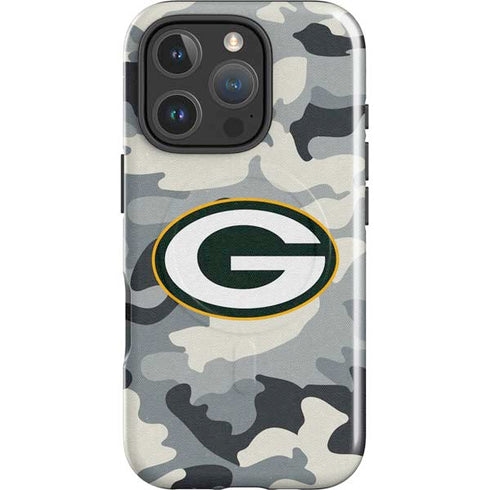 NFL Green Bay Packers Camo iPhone 16 Pro Max Magsafe Impact Case
