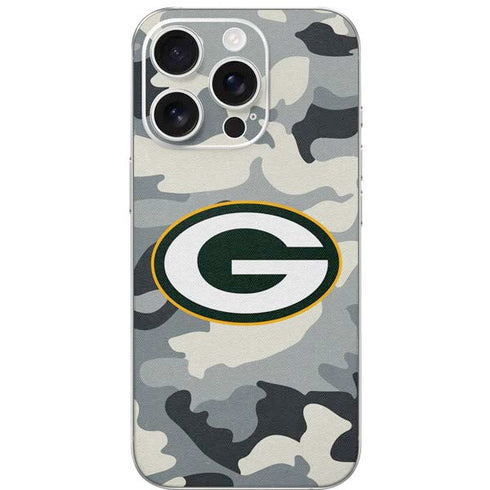 NFL Green Bay Packers Camo iPhone 16 Pro Skin