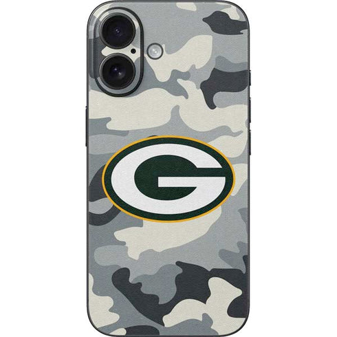 NFL Green Bay Packers Camo iPhone 16 Skin