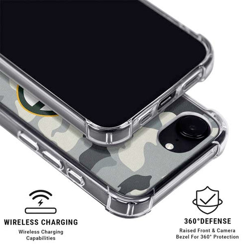 NFL Green Bay Packers Camo iPhone 16e MagSafe Case