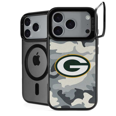 NFL Green Bay Packers Camo iPhone 18 Pro Kickstand Case