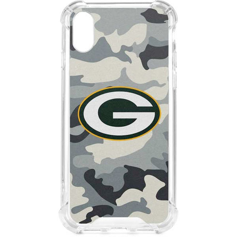 NFL Green Bay Packers Camo iPhone XS Clear Case