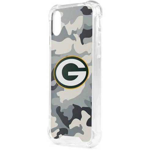 NFL Green Bay Packers Camo iPhone XS Clear Case