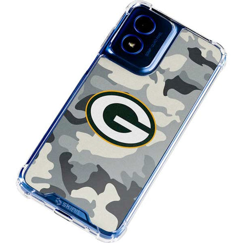 NFL Green Bay Packers Camo Moto G 5G (2024) Clear Case