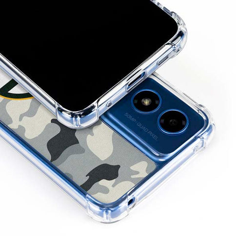 NFL Green Bay Packers Camo Moto G 5G (2024) Clear Case