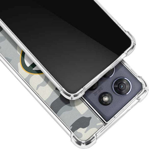 NFL Green Bay Packers Camo Moto G Play 5G (2025) Clear Case