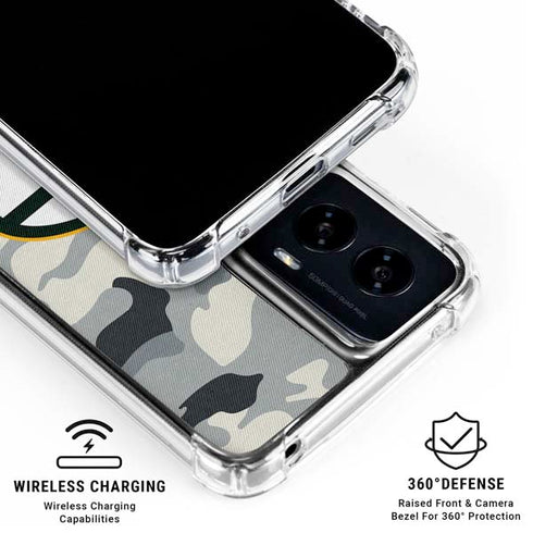 NFL Green Bay Packers Camo Moto G Power 5G (2024) Clear Case