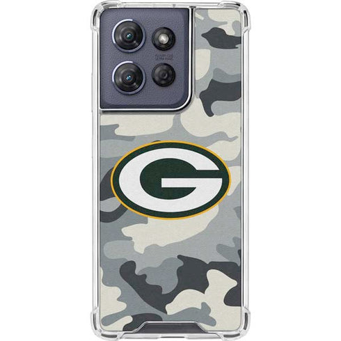 NFL Green Bay Packers Camo Moto G Stylus 5G (2025) Clear Case