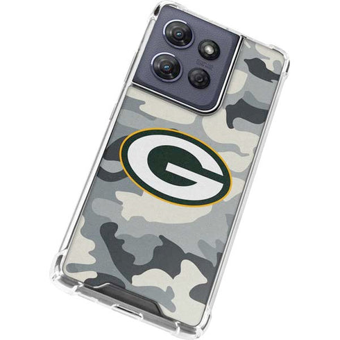 NFL Green Bay Packers Camo Moto G Stylus 5G (2025) Clear Case